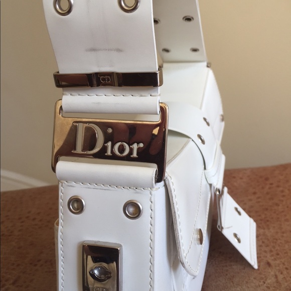 🎉HP🎉 Dior Street Chic White Leather Shoulder Bag - Picture 3 of 8